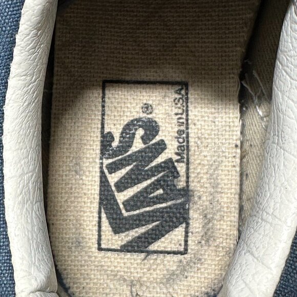 Vintage Vans Made In USA Navy Blue Era Sz 9 1990s 1980s Rare Mens main image 5